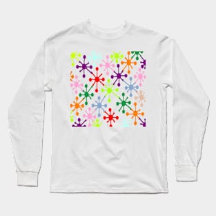 Elements Matrix on White Background Long Sleeve T-Shirt